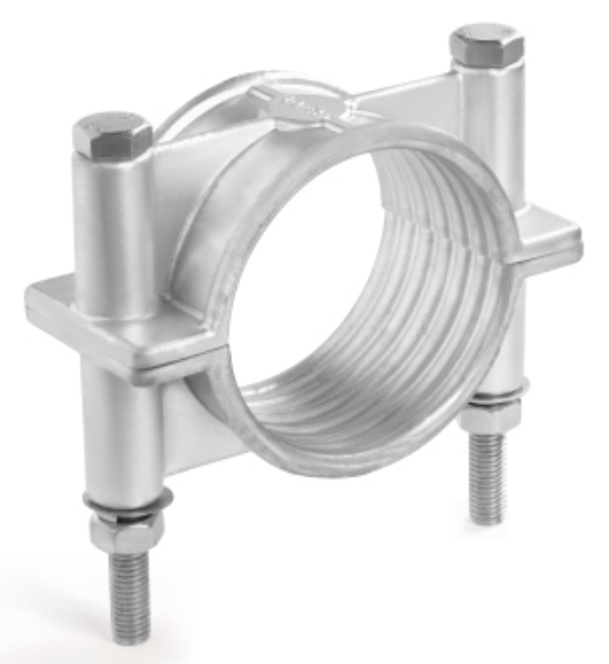 Aluminium Two Bolt Cable Cleat | Single Cable