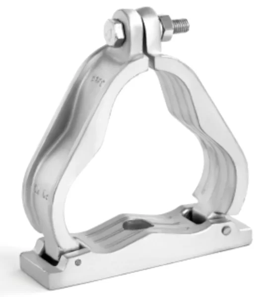 Aluminium Single Hole Fixing Trefoil Cable Cleat | For Trefoil Cable Formation