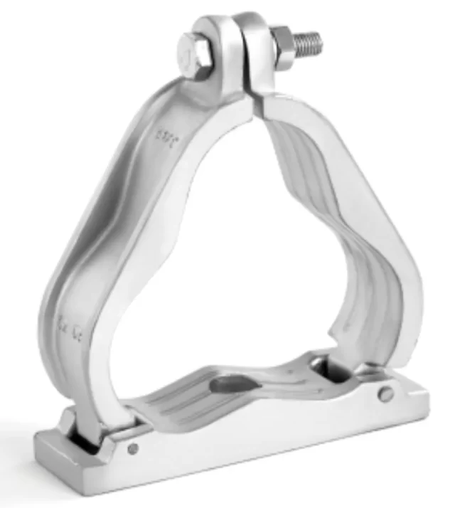 Aluminium Single Hole Fixing Trefoil Cable Cleat | For Trefoil Cable Formation