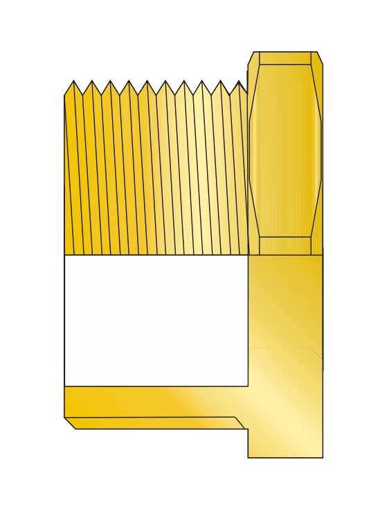 Brass Hex Stop Plug — For Closure of Unused Entries in Enclosures, Equipment and Junction Boxes