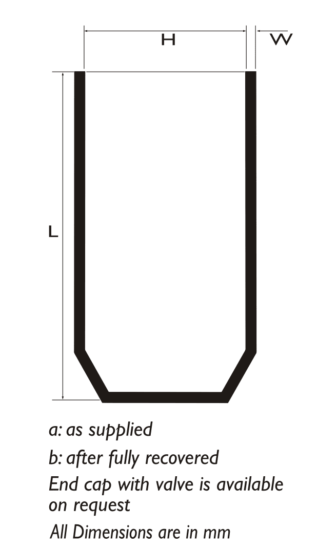 Heat Shrink Cable End Caps — For Sealing of Cable Ends Specifications drawing