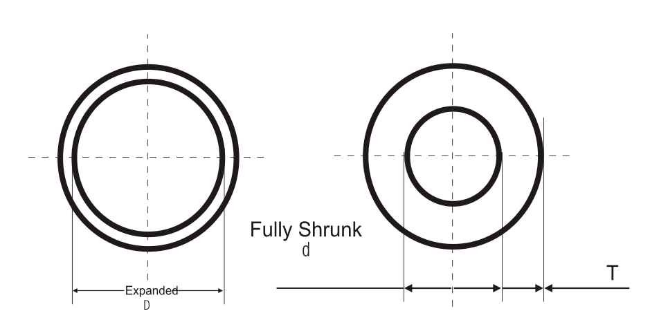 Heat Shrink Medium Wall Insulating Tubing — for Insulation Specifications drawing