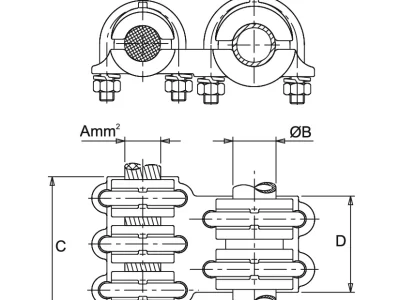 Parallel Connector for Al Tube and Al Conductor