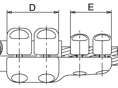 Straight Connector Al Tube to Al Conductor